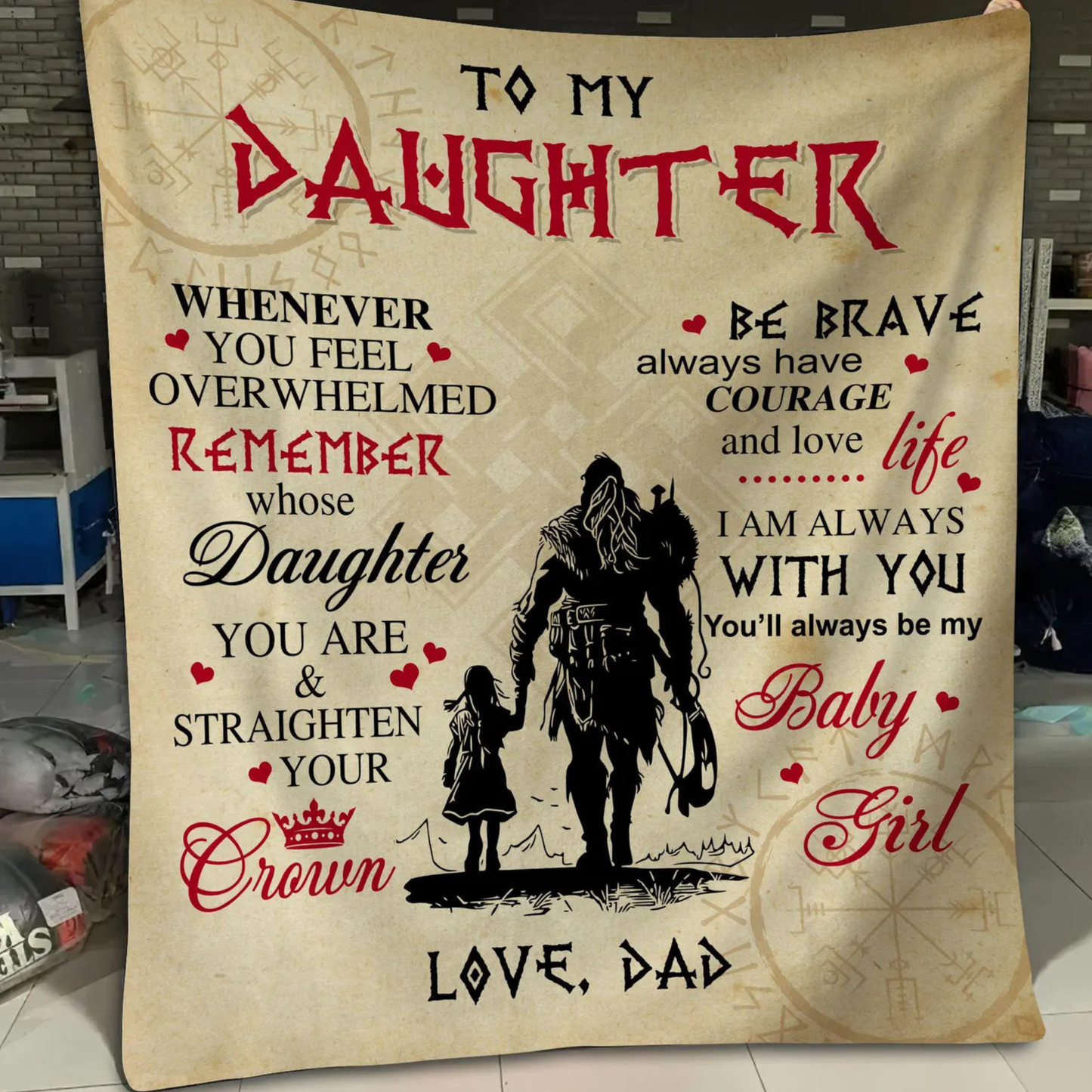 Special Gift For Daughter Blanket - From Dad