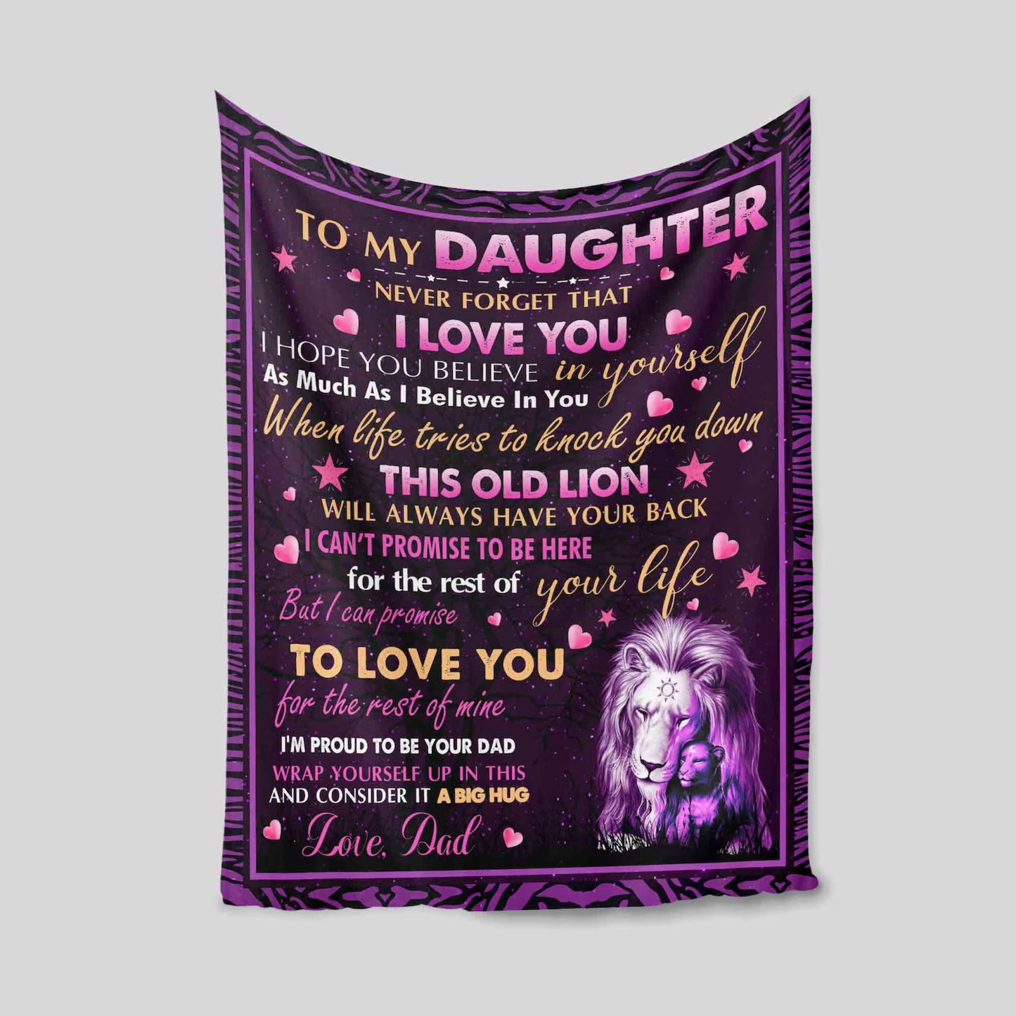 Special Gift For Daughter Blanket - From Dad