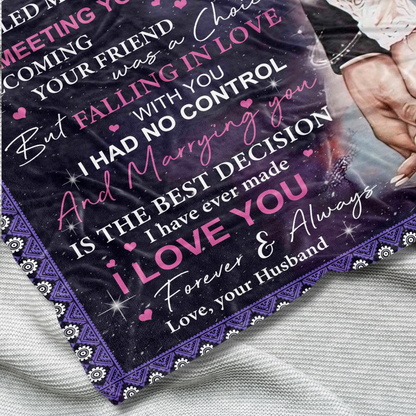 Special Gift For Wife Blanket - From Husband (SKU26B-01179)