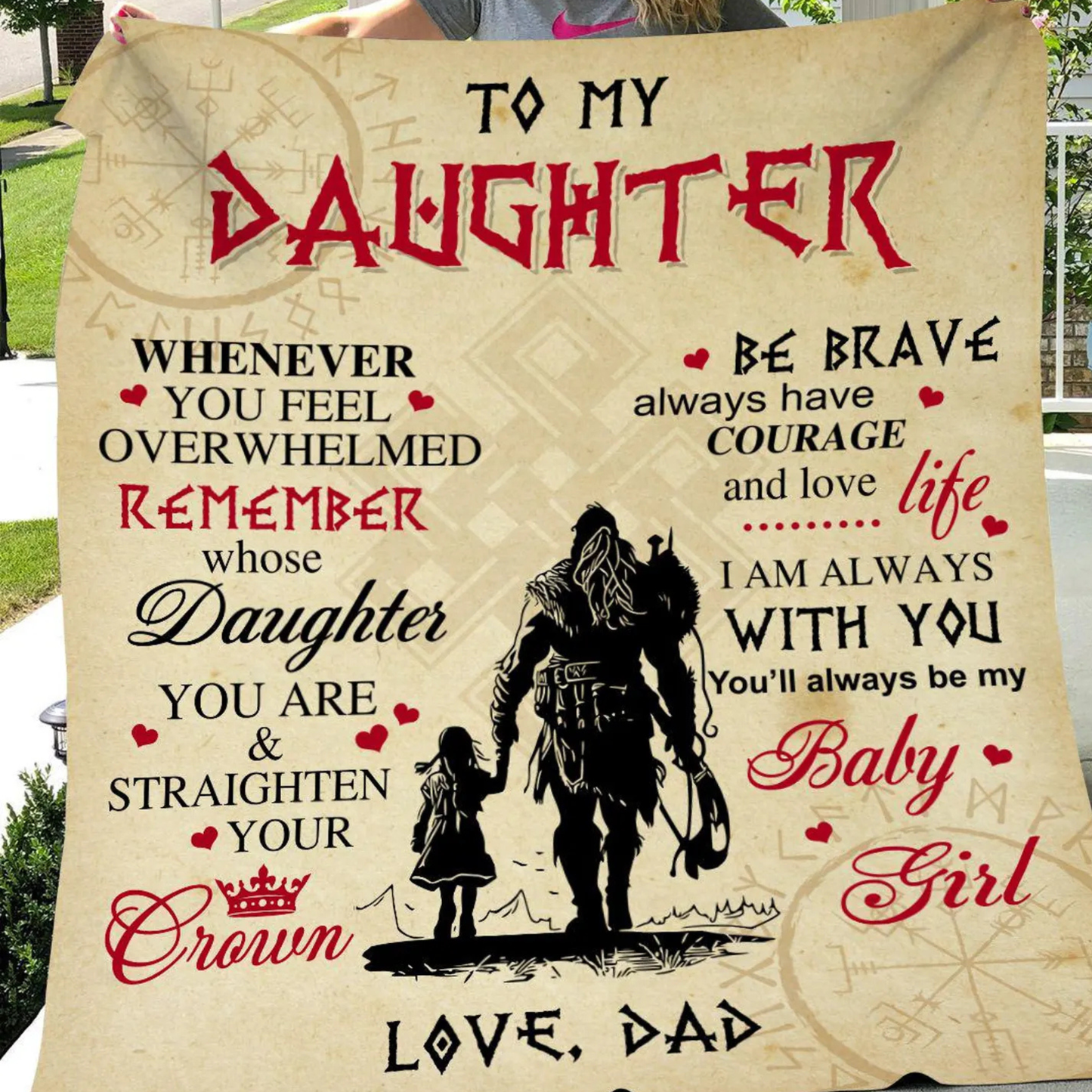 Special Gift For Daughter Blanket - From Dad