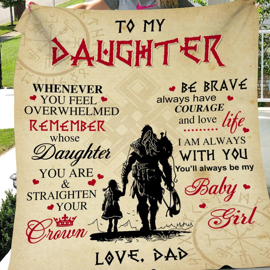 Special Gift For Daughter Blanket - From Dad