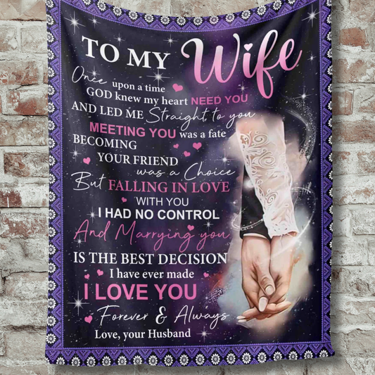 Special Gift For Wife Blanket - From Husband