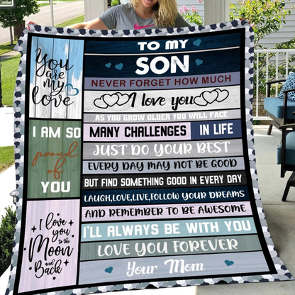 Special Gift For Son Blanket - From Mom