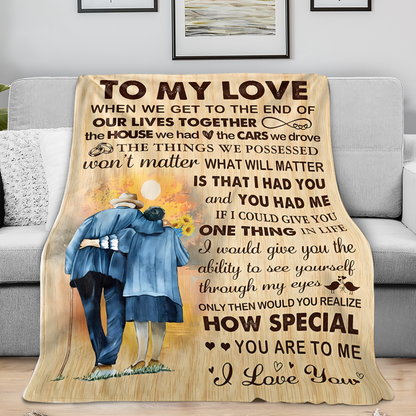To My Wife Gift Blanket – A Love Note From Your Husband