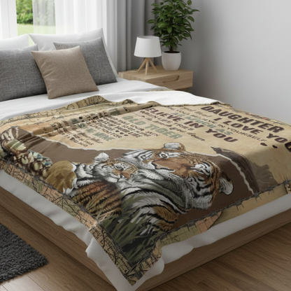 Special Gift For Daughter Blanket - A Soft Warmth From Dad