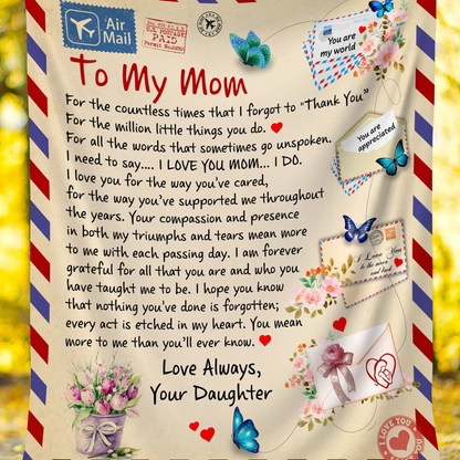 Special Gift For Mom Blanket - From Daughter