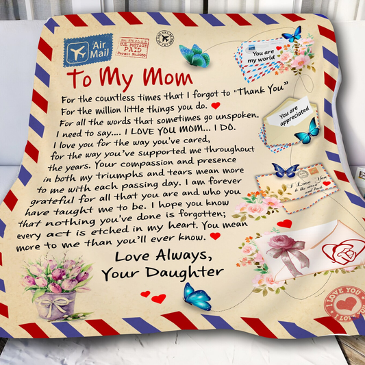 Special Gift For Mom Blanket - From Daughter