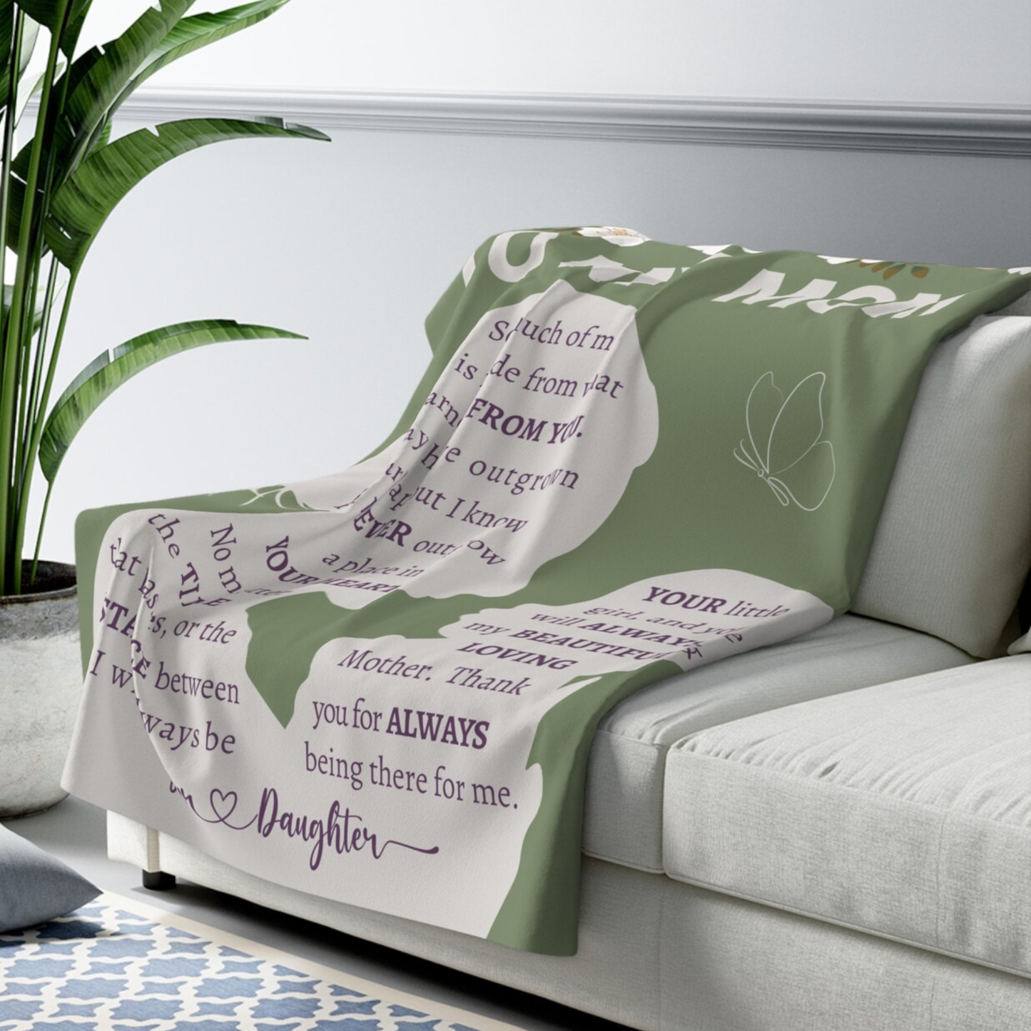 Special Gift For Mom Blanket - From Daughter