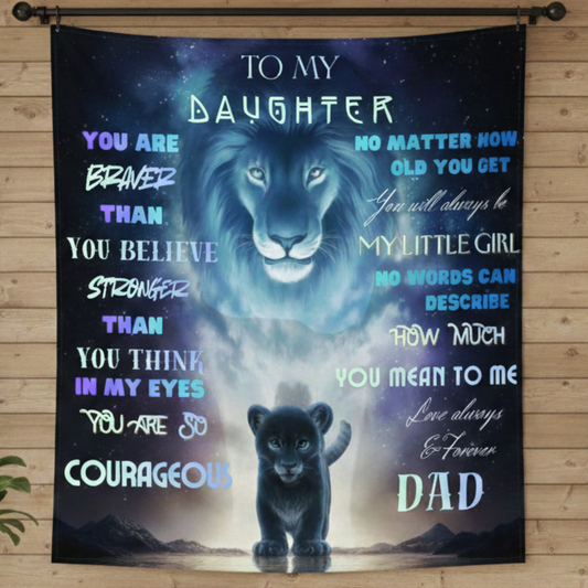 Special Gift To My Daughter Blanket – Heartfelt Warmth From Dad