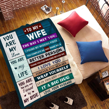 Special Gift For Wife Blanket - From Husband