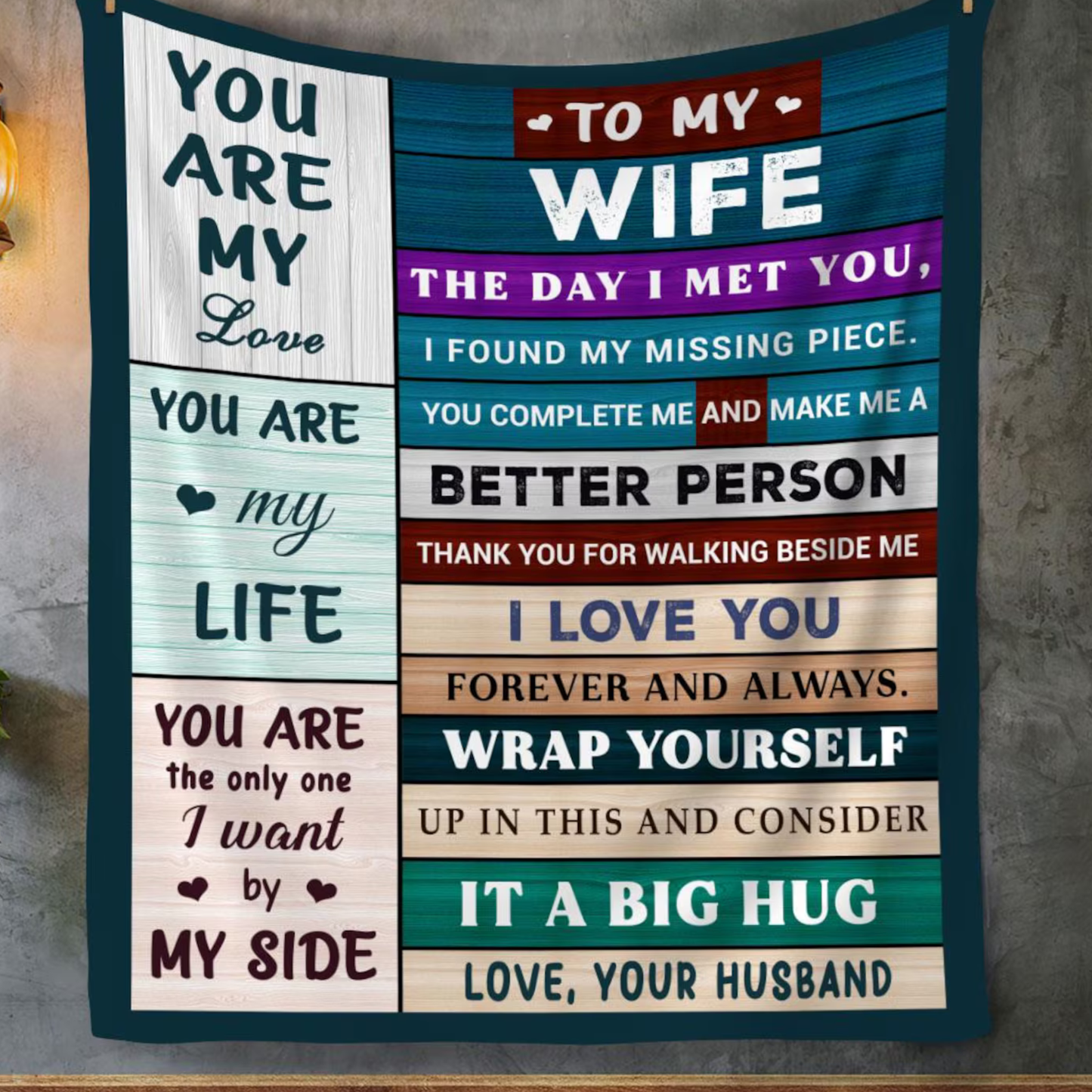 Special Gift For Wife Blanket - From Husband