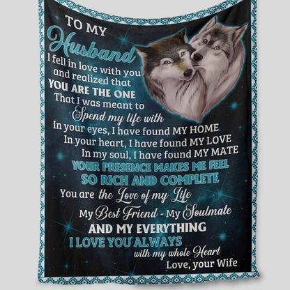 Special Gift For Husband Blanket - From Wife