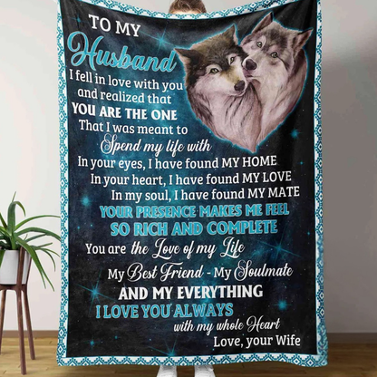 Special Gift For Husband Blanket - From Wife
