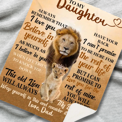 Special Gift For Daughter Blanket - From Dad