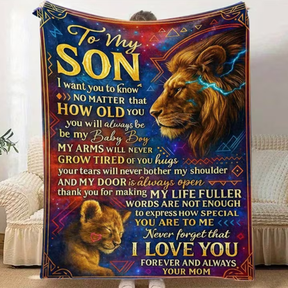To My Son Blanket – A Cozy Hug from Mom