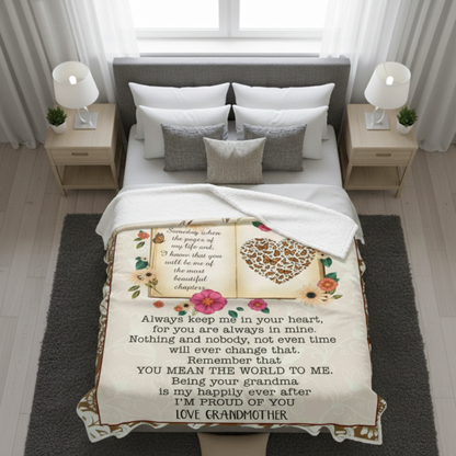 To My Granddaughter Blanket – A Piece of Heart from Grandma