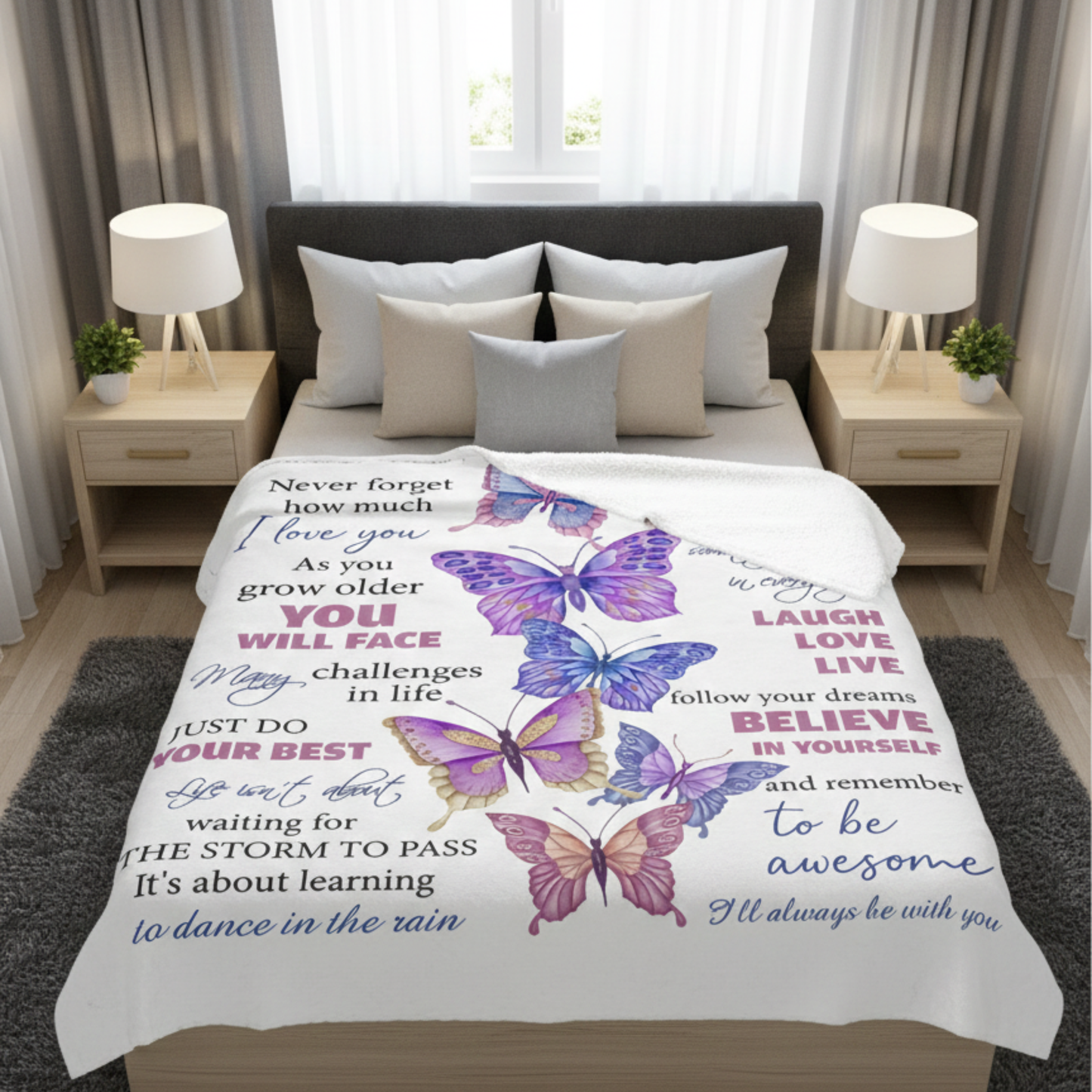 To My Daughter Blanket – Love Beyond Words From Mom