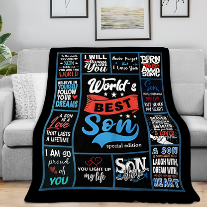 To My Son Blanket – Wrapped in Care, Warmth, and Love from Dad
