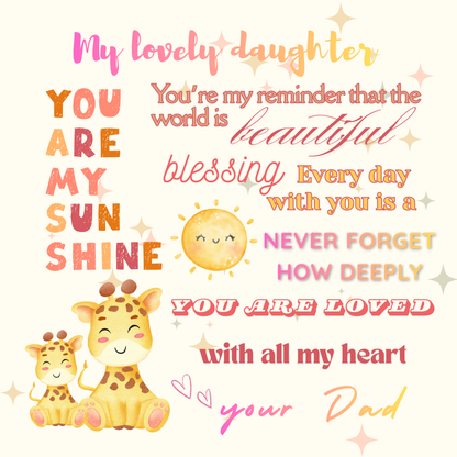 A Touch of Hope for Tough Days TEDDY BEAR – Always from Dad