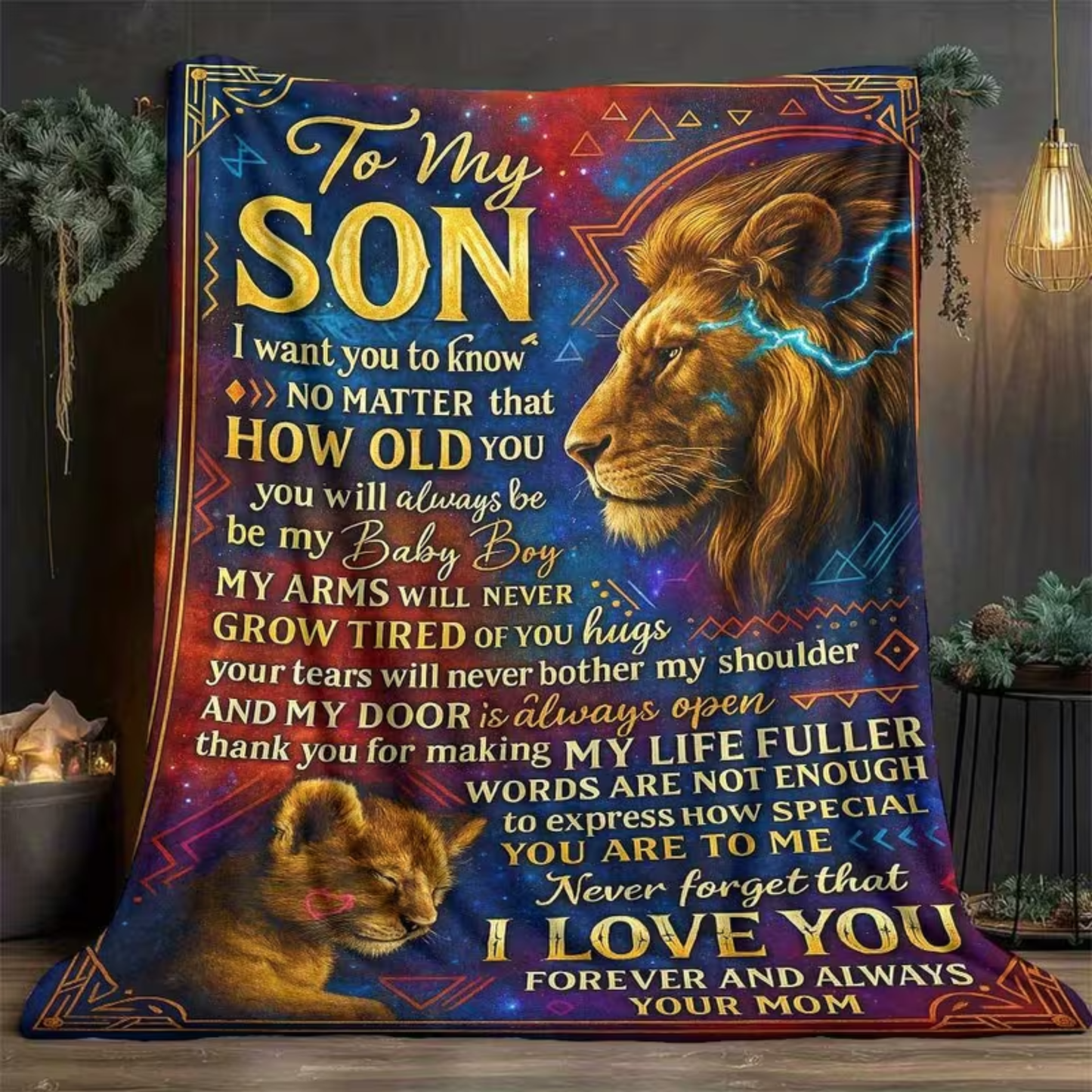 To My Son Blanket – A Cozy Hug from Mom
