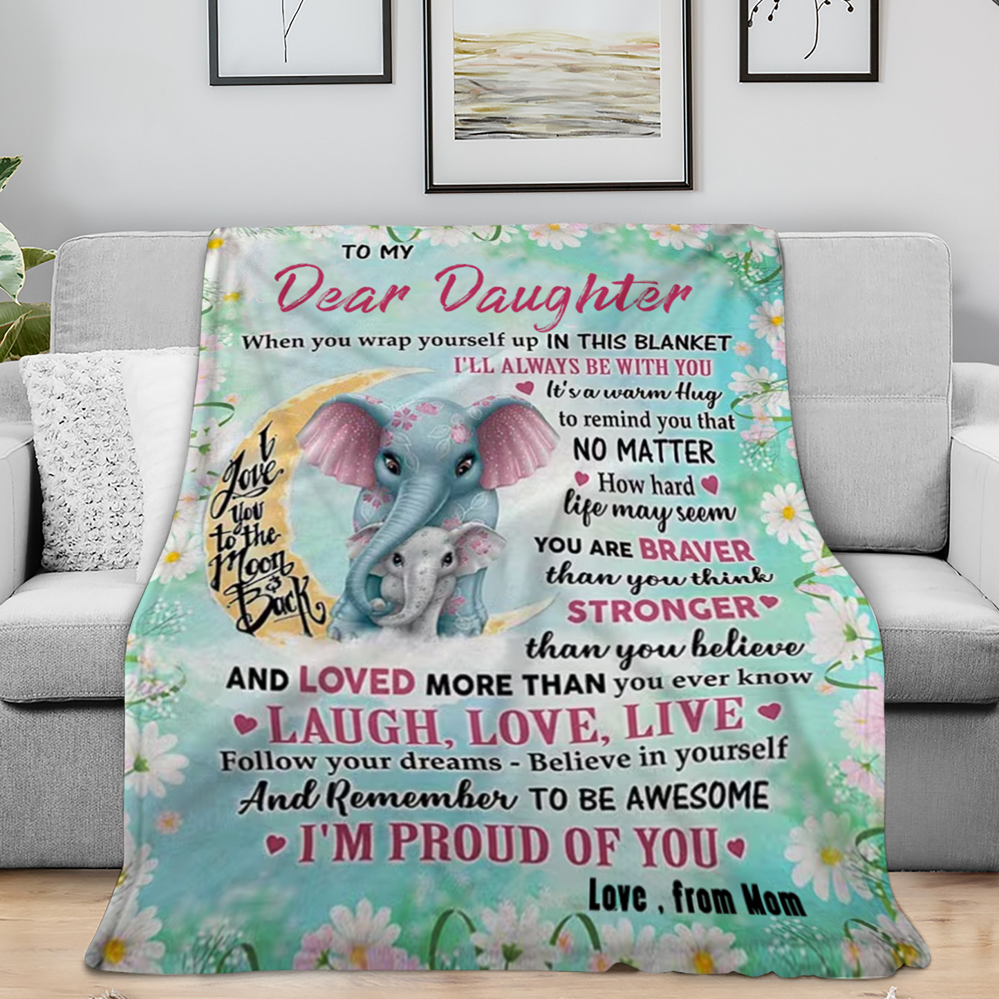 To My Dear Daughter - A Blanket Full Of Love From Mom