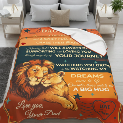 To My Daughter – Comforting Blanket of Love from Dad