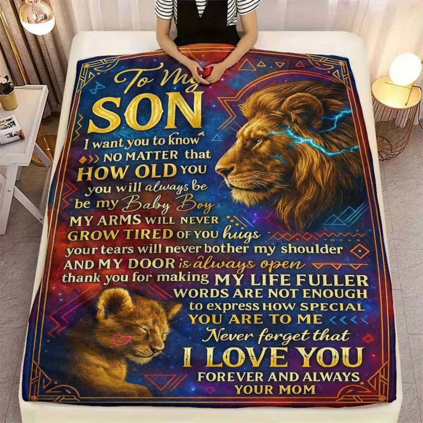 To My Son Blanket – A Cozy Hug from Mom