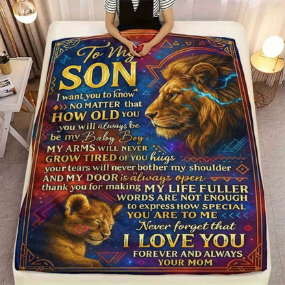 To My Son Blanket – A Cozy Hug from Mom