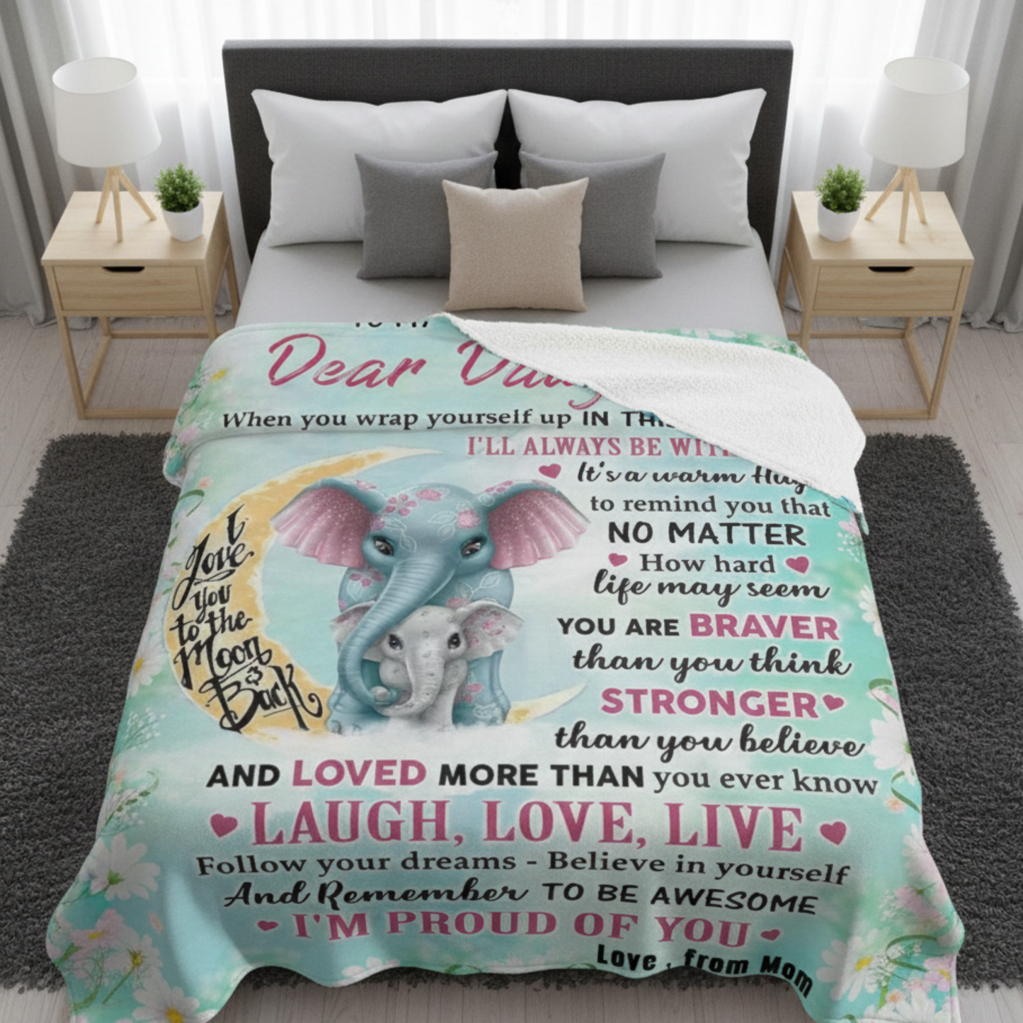 To My Dear Daughter - A Blanket Full Of Love From Mom