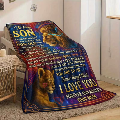 To My Son Blanket – A Cozy Hug from Mom