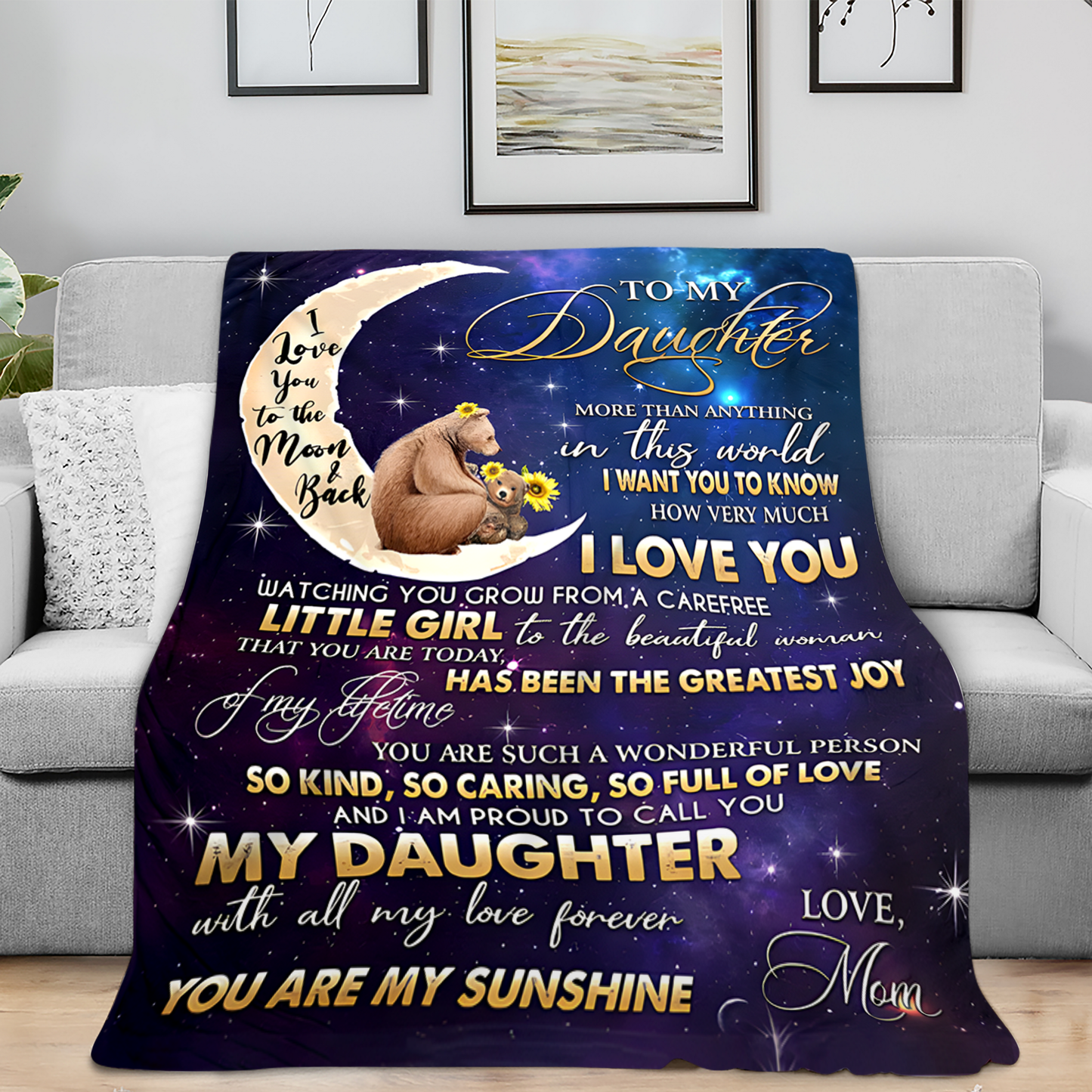 For My Precious Daughter Blanket – Hugs From Mom