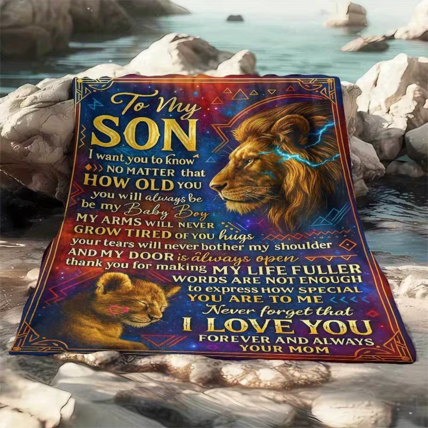 To My Son Blanket – A Cozy Hug from Mom