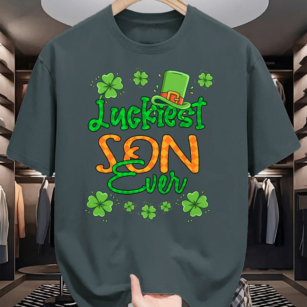 Patrick Day Shirts for Family, Funny Patrick Day shirts, st patrick's day Unisex T-Shirt/Hoodie/Sweatshirt HLT00 - Boy St Patrick Day Luckiest Son Ever St Patricks Day T-Shirt