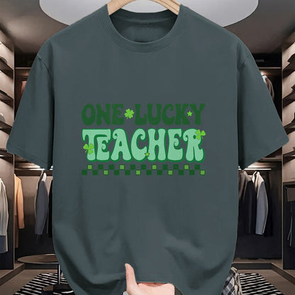 Patrick Day Shirts for Family, Funny Patrick Day shirts, st patrick's day Unisex T-Shirt/Hoodie/Sweatshirt HLT00 - St Patrick Day Shamrock One Lucky Teacher Retro Saint Pattys T-Shirt
