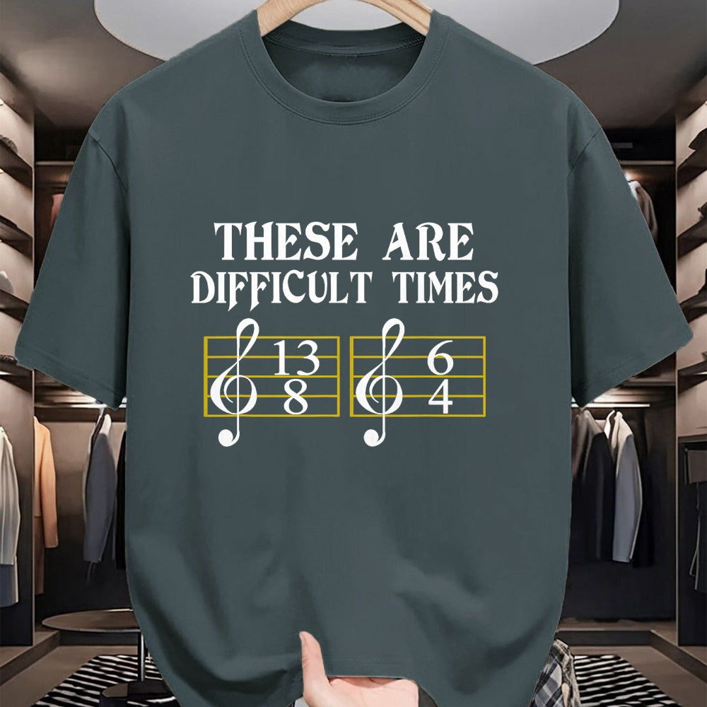Guitar Lover Shirt, Funny Guitar UnisexT-Shirt/Hoodie/Sweatshirt HLT00 - These are Difficult Times T-Shirt Music T-Shirt T-Shirt