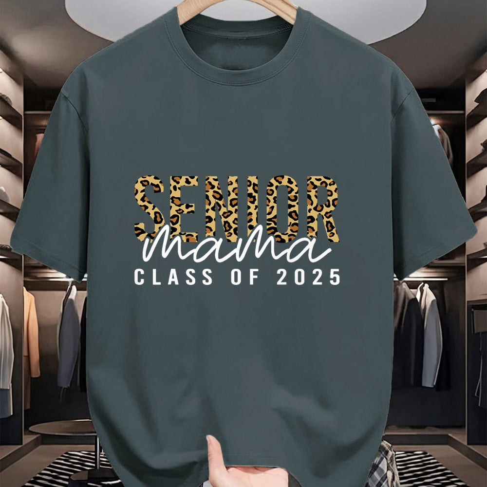 Gift for Mom Shirt, Funny Mom Unisex T-Shirt/Hoodie/Sweatshirt HLT00 - Mom Senior 2025 Proud Mom Of A Class Of 2025 Graduate T-Shirt