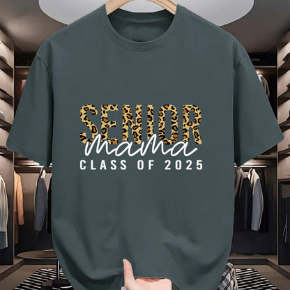 Gift for Mom Shirt, Funny Mom Unisex T-Shirt/Hoodie/Sweatshirt HLT00 - Mom Senior 2025 Proud Mom Of A Class Of 2025 Graduate T-Shirt