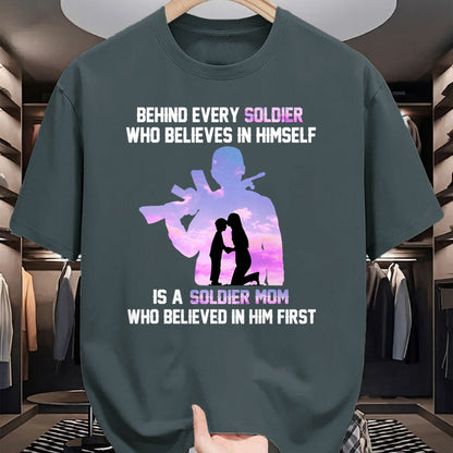 Gift for Mom Shirt, Funny Mom Unisex T-Shirt/Hoodie/Sweatshirt HLT00 - Proud Army Mom of Every Soldier Hero T-Shirt