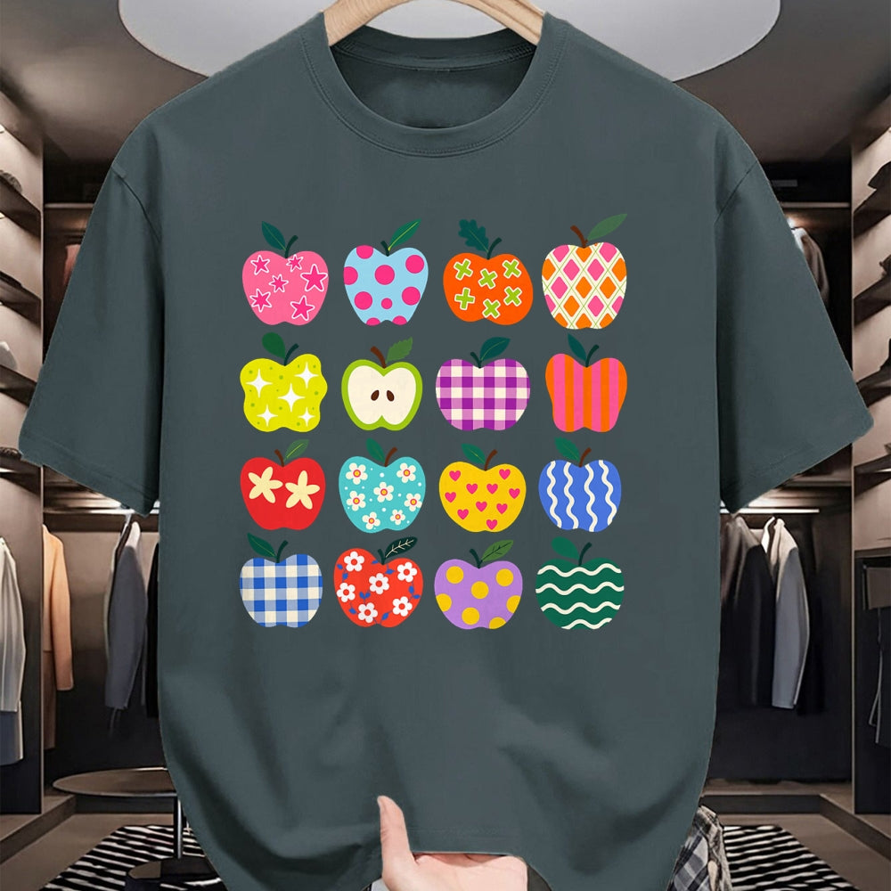 Best Teacher Shirt, Funny Teacher UnisexT-Shirt/Hoodie/Sweatshirt HLT00 - Cute Art Apples Back to School Teacher Student Funny Apple T-Shirt