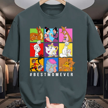 Gift for Mom Shirt, Funny Mom Unisex T-Shirt/Hoodie/Sweatshirt HLT00 - Disney Characters BestMomEver Mother_s Day T-Shirt