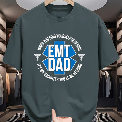 Gift for Dad Shirt, Funny Dad Unisex T-Shirt/Hoodie/Sweatshirt HLT00 – EMT Father Proud Emergency Medical Technician Dad T-Shirt