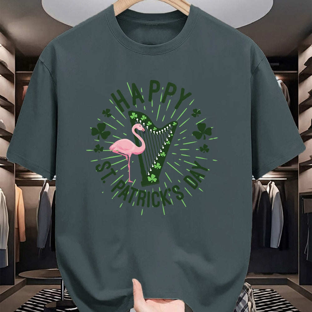 Patrick Day Shirts for Family, Funny Patrick Day shirts, st patrick's day Unisex T-Shirt/Hoodie/Sweatshirt HLT00 - Irish Flamingo Green Saint Patrick Day Lucky st pattys Party T-Shirt