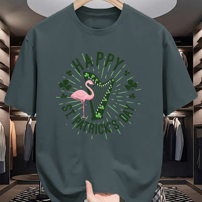 Patrick Day Shirts for Family, Funny Patrick Day shirts, st patrick's day Unisex T-Shirt/Hoodie/Sweatshirt HLT00 - Irish Flamingo Green Saint Patrick Day Lucky st pattys Party T-Shirt