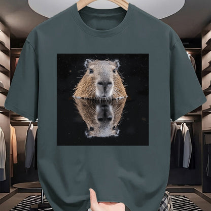 Cute Capybara Shirt, Funny Capybara Unisex T-Shirt/Hoodie/Sweatshirt HLT00 - Funny Graphic Capybara Long Sleeve T-Shirt (10)