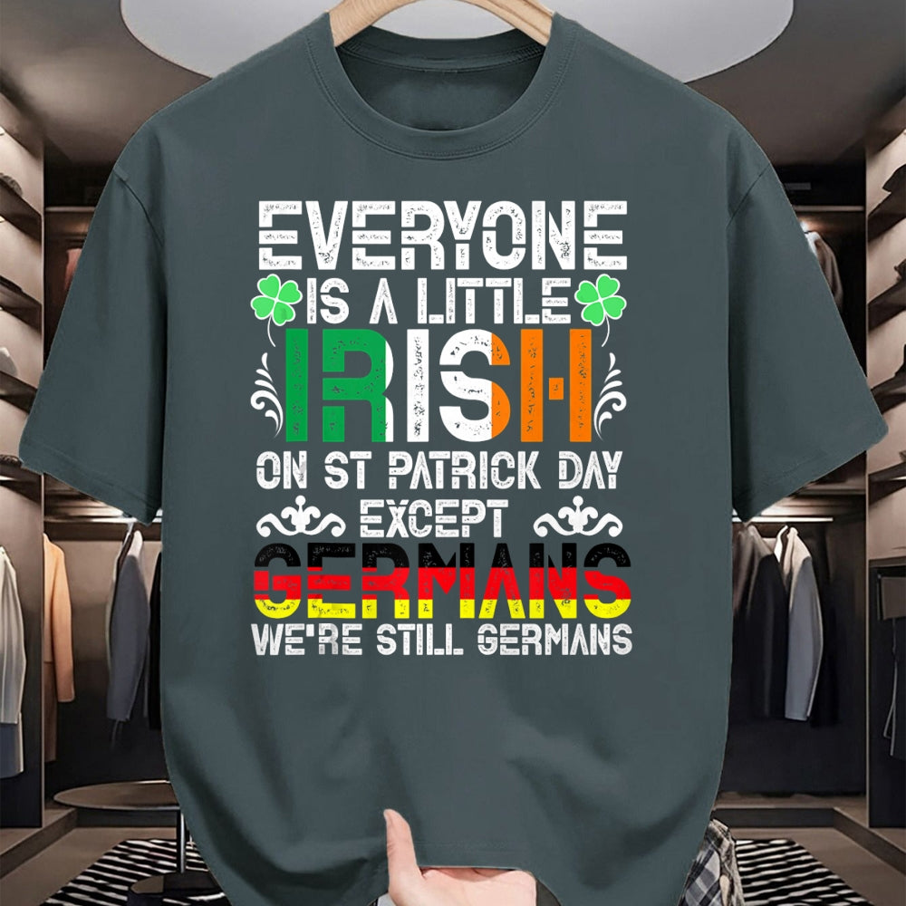 Patrick Day Shirts for Family, Funny Patrick Day shirts, st patrick's day Unisex T-Shirt/Hoodie/Sweatshirt HLT00 - Everyone Is A Little Irish On St Patrick Day Except Germans Tank Top