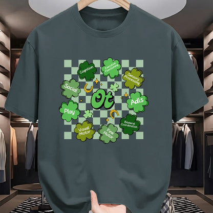 Patrick Day Shirts for Family, Funny Patrick Day shirts, st patrick's day Unisex T-Shirt/Hoodie/Sweatshirt HLT00 - Occupational Therapy OT Therapist Shamrock St Patrick Day T-Shirt