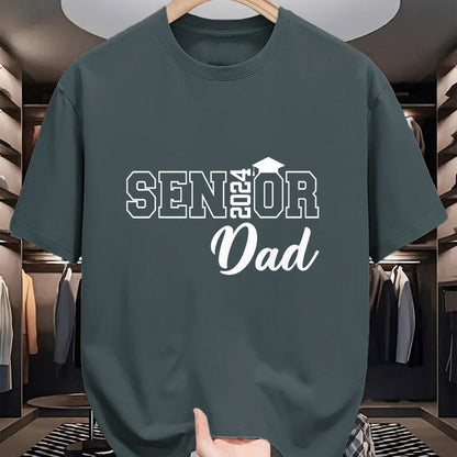 Gift for Dad Shirt, Funny Dad Unisex T-Shirt/Hoodie/Sweatshirt HLT00 – Proud Senior Dad 2024 Senior 2024 Dad Class Of 2024 Father T-Shirt