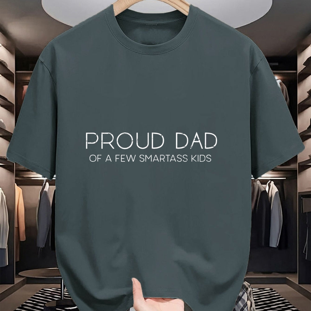 Gift for Dad Shirt, Funny Dad Unisex T-Shirt/Hoodie/Sweatshirt HLT00 – Proud Father of a Few Smartass Kids Father_s Day Dad Jokes T-Shirt