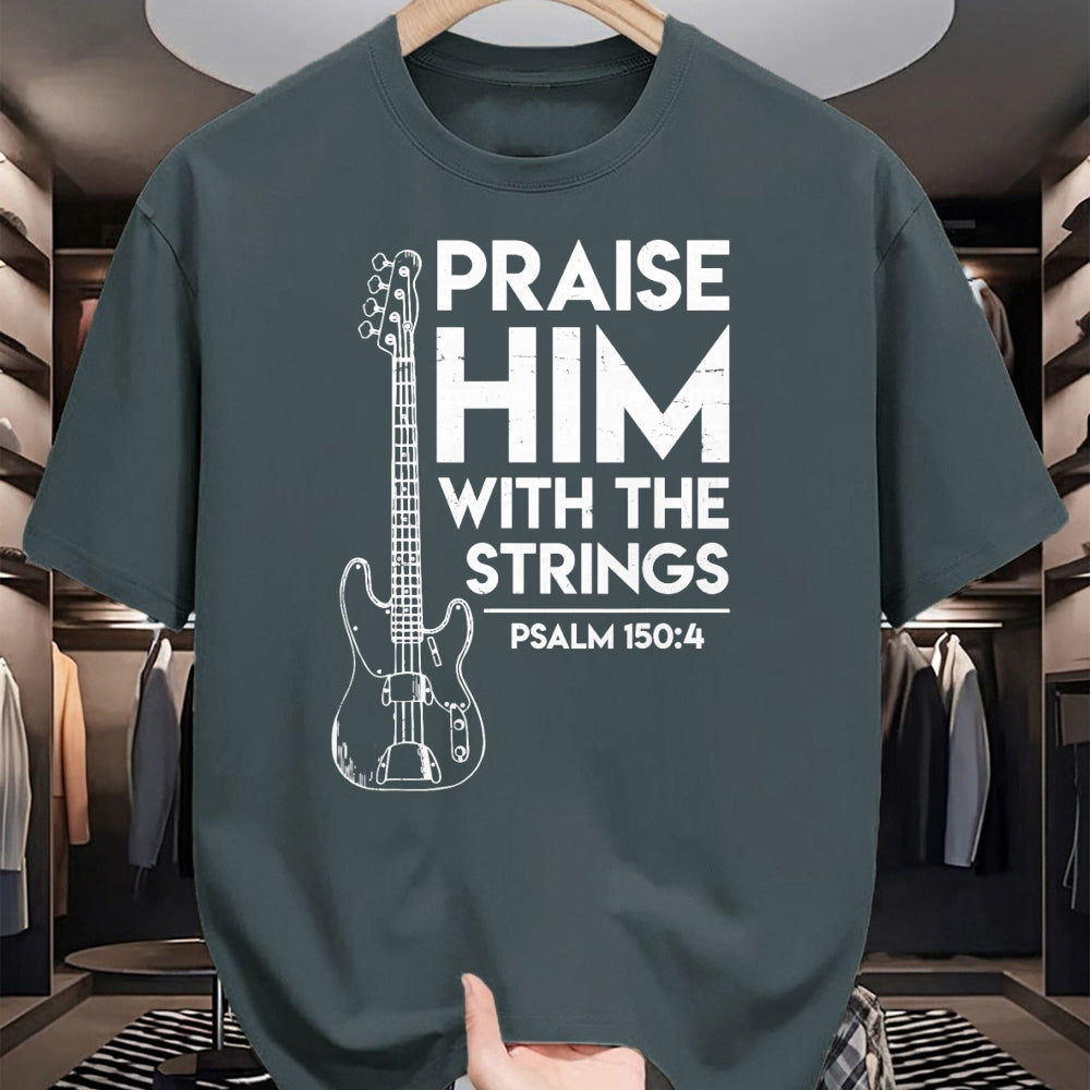 Guitar Lover Shirt, Funny Guitar UnisexT-Shirt/Hoodie/Sweatshirt HLT00 - Praise Him - Christian Worship - Bass Guitar Player T-Shirt T-Shirt