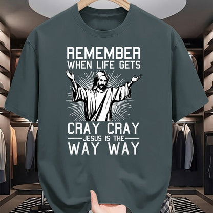 Christian Tee, Christian Faith Unisex T-Shirt/Hoodie/Sweatshirt HLT00 - Jesus Is The Way Christmas Funny Faith Religious Christian T-Shirt